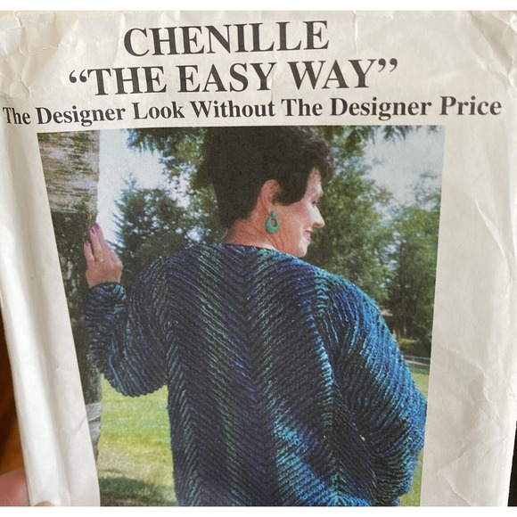 UNCUT/NEW - How to make CHENILLE the EASY WAY Pattern. 0760 Merla. - Picture 2 of 6